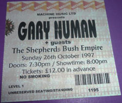 London Ticket 1997